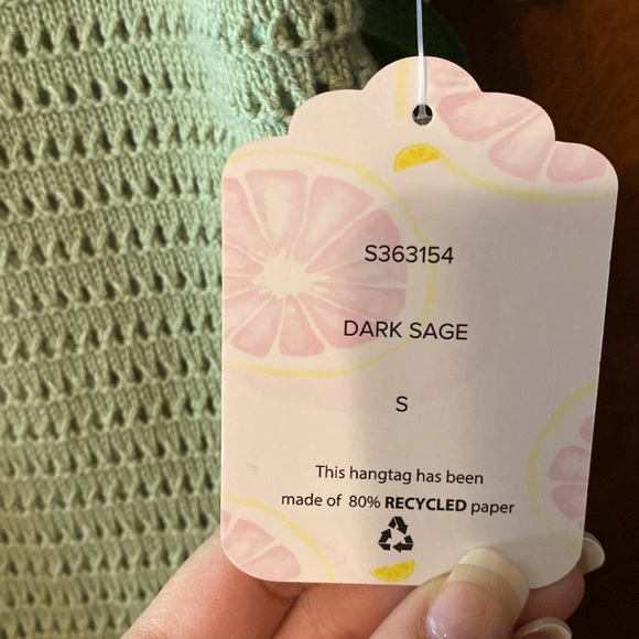 Beautiful sage Sweet Republic crochet midi dress 😍😍😍 - Picture 5 of 12